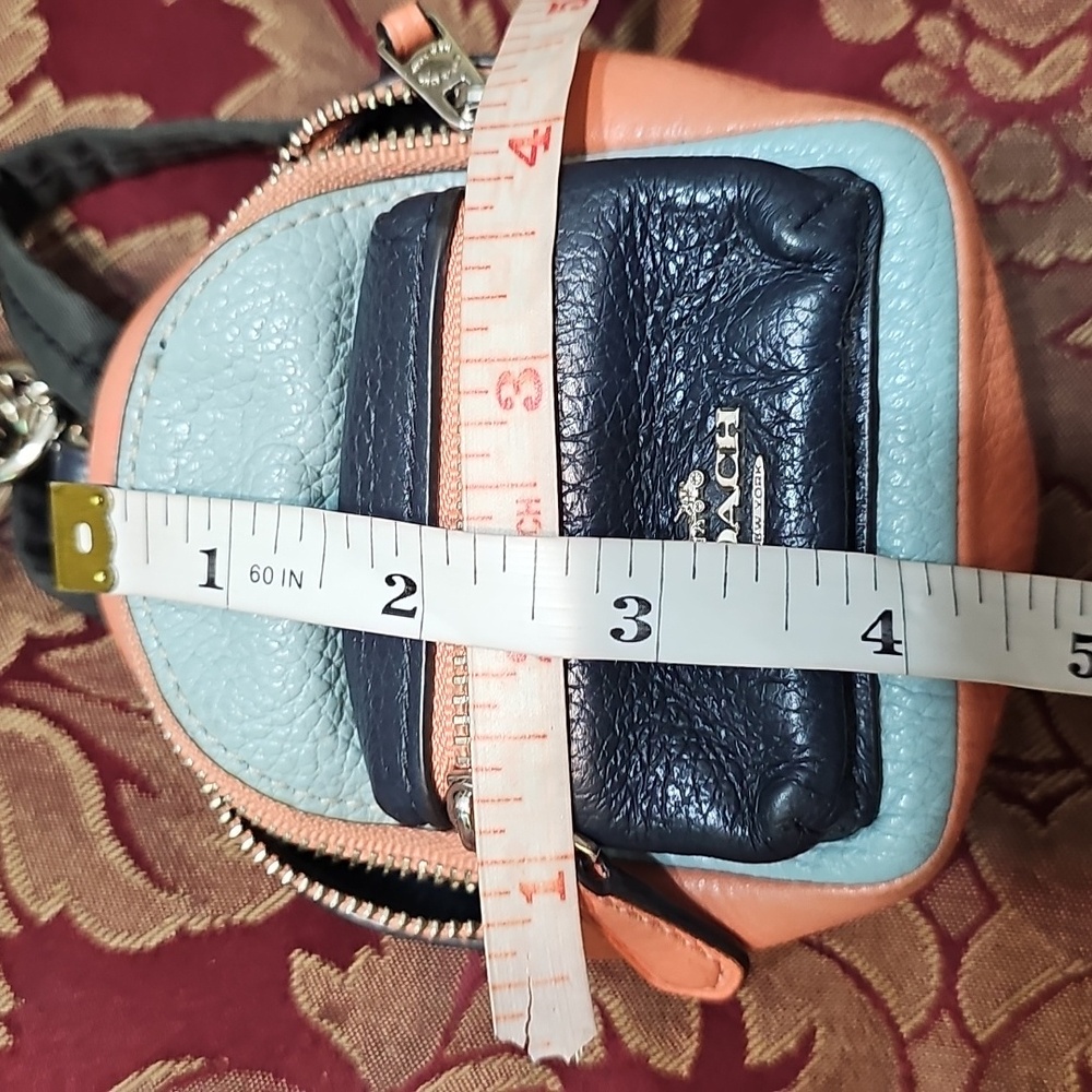 Coach Multicolor Mini Backpack Keychain - Picture 10 of 11